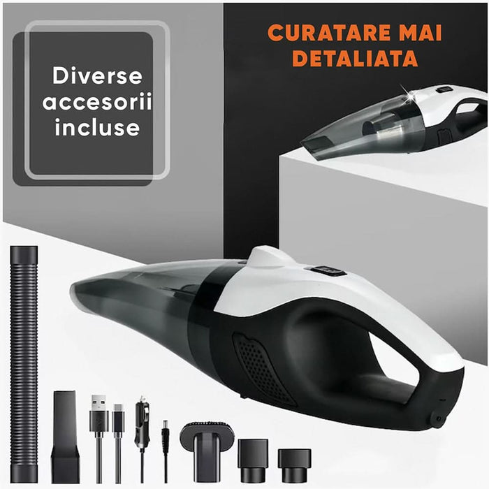 Aspirator auto ROLL FAST 81810R, 150W, alb-negru WALTI