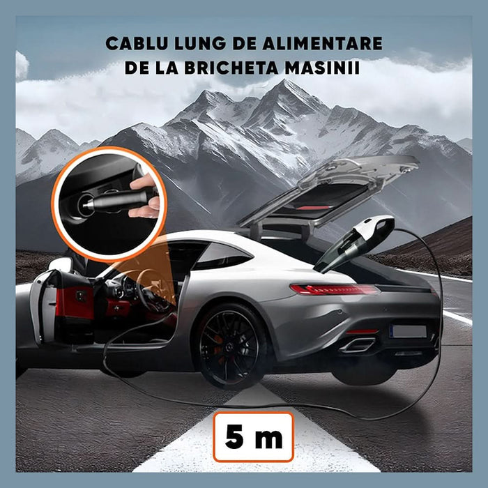 Aspirator auto ROLL FAST 81810R, 150W, alb-negru WALTI