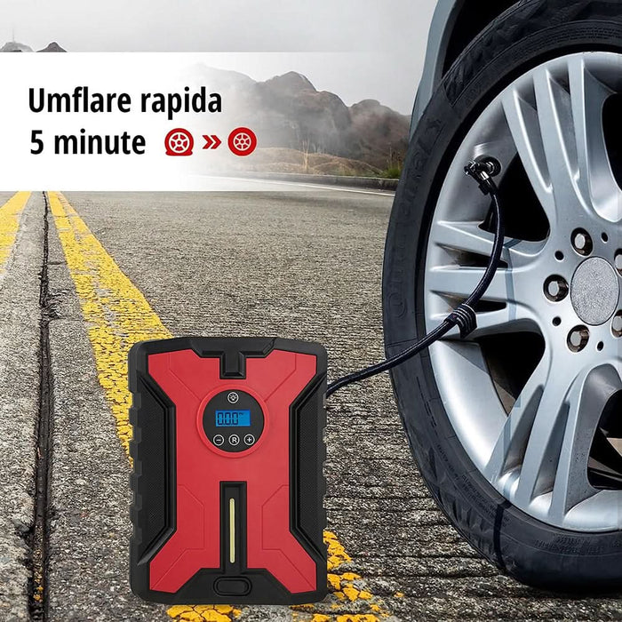 Compresor auto ROLL FAST 92919R, 10bar, 12V WALTI