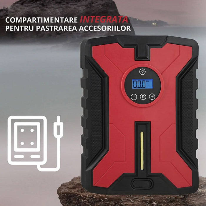 Compresor auto ROLL FAST 92919R, 10bar, 12V WALTI