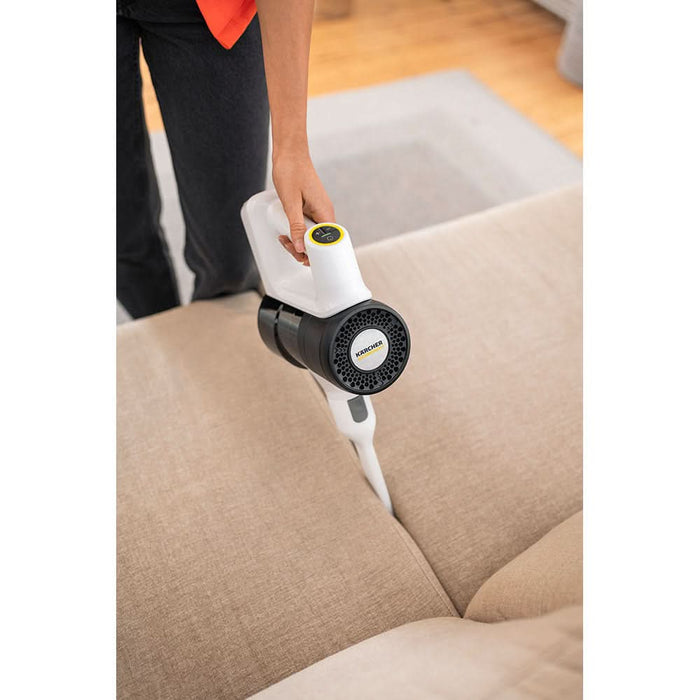 Aspirator vertical KARCHER KVA 2, 0.6l, autonomie max 40 min, alb-negru WALTI