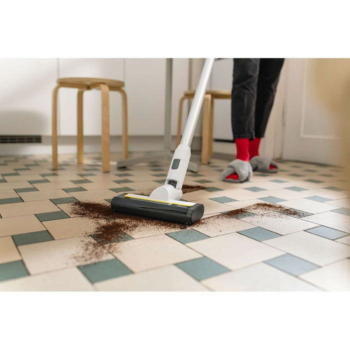 Aspirator vertical KARCHER KVA 2, 0.6l, autonomie max 40 min, alb-negru WALTI