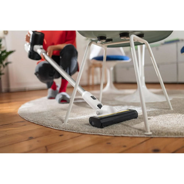 Aspirator vertical KARCHER KVA 2, 0.6l, autonomie max 40 min, alb-negru WALTI