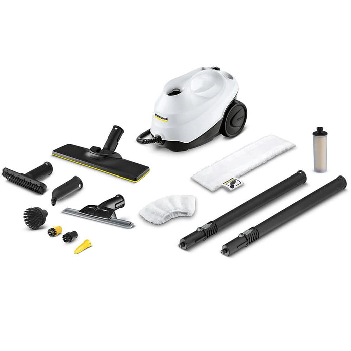 Aparat de curatat cu abur KARCHER SC 3 Easyfix + Window Nozzle 15136640, 1l, 1900W, alb-negru WALTI