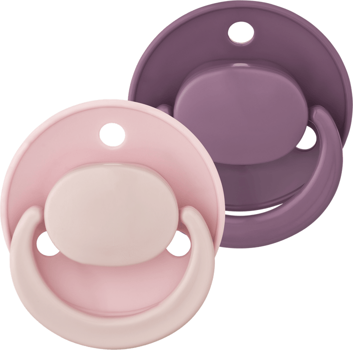 Baby-Nova Suzete rotunde din latex cu inel 0-24 luni, 2 buc WALTI