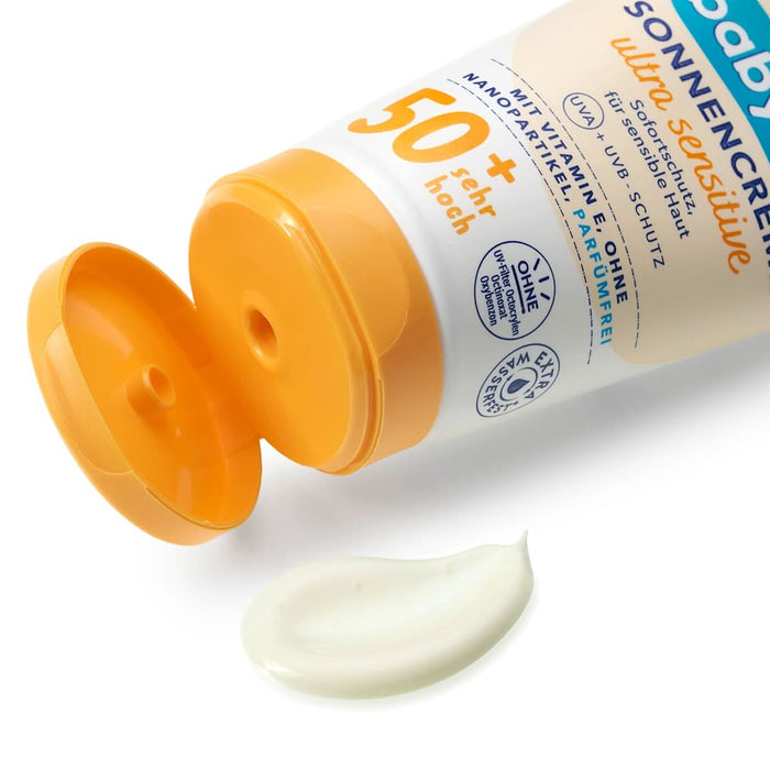 babylove Cremă solară pentru bebeluși și copii mici ultra sensibilă 50+, 75 ml WALTI