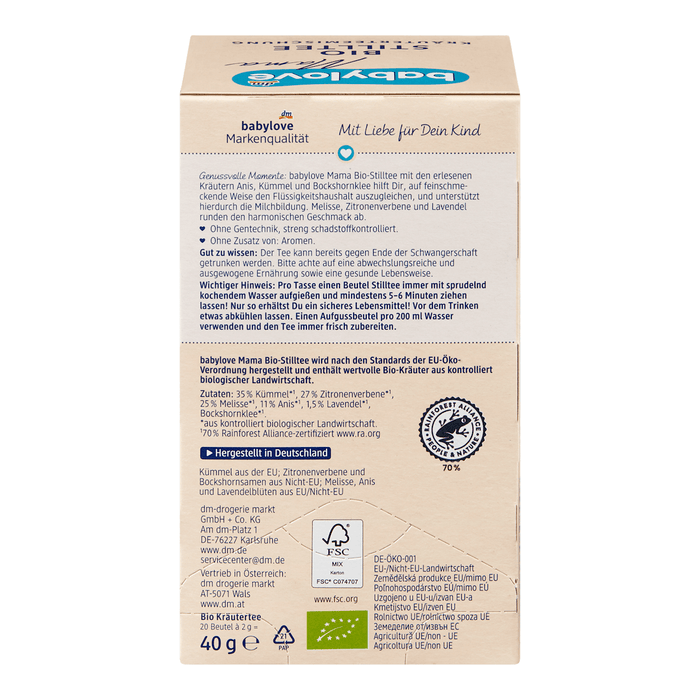 babylove Mama Ceai alăptare ECO, 40 g - WALTI WALTI