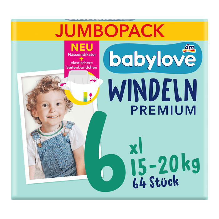 babylove Scutece premium jumbo numărul 6, 64 buc WALTI