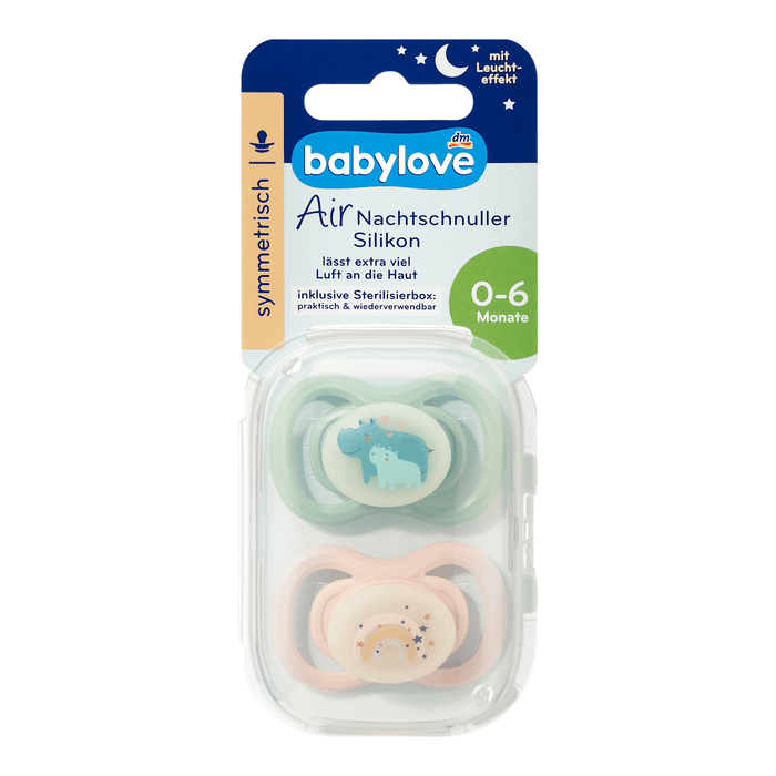 babylove Suzetă de noapte silicon 0-6 luni, 2 buc WALTI