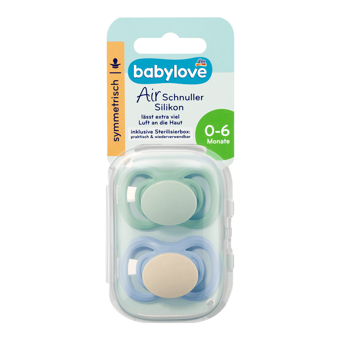 babylove Suzetă din silicon Air, 0–6 luni, diverse variante, 2 buc WALTI