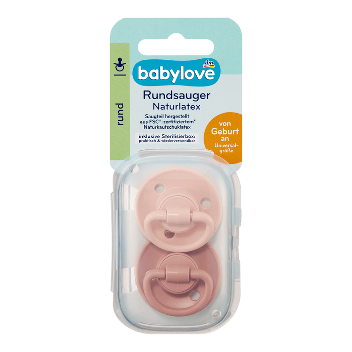 babylove Suzetă rotundă din latex, 2 buc WALTI