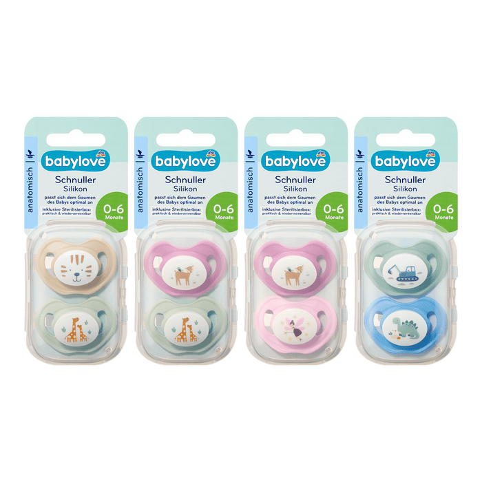 babylove Suzete anatomice de silicon 0-6 luni, 2 buc WALTI