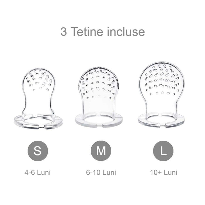 babysnugg Suzetă pentru fructe&legume cu 3 tetine, 1 buc WALTI