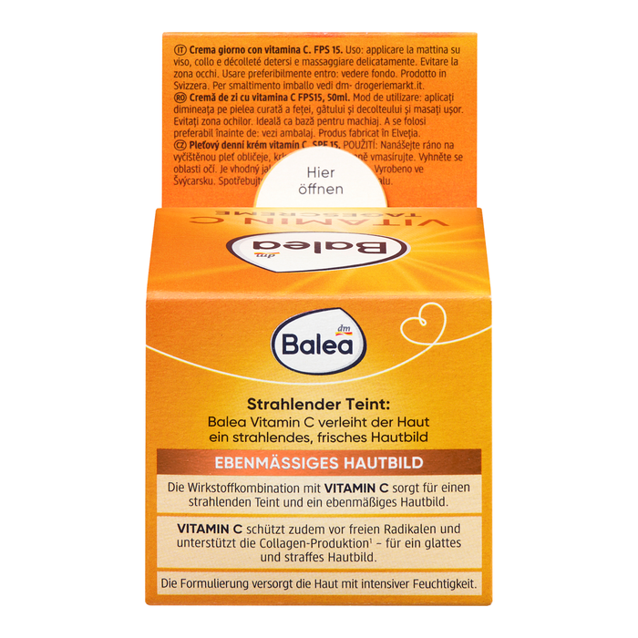 Balea Cremă de față cu vitamina C SPF15, 50 ml WALTI