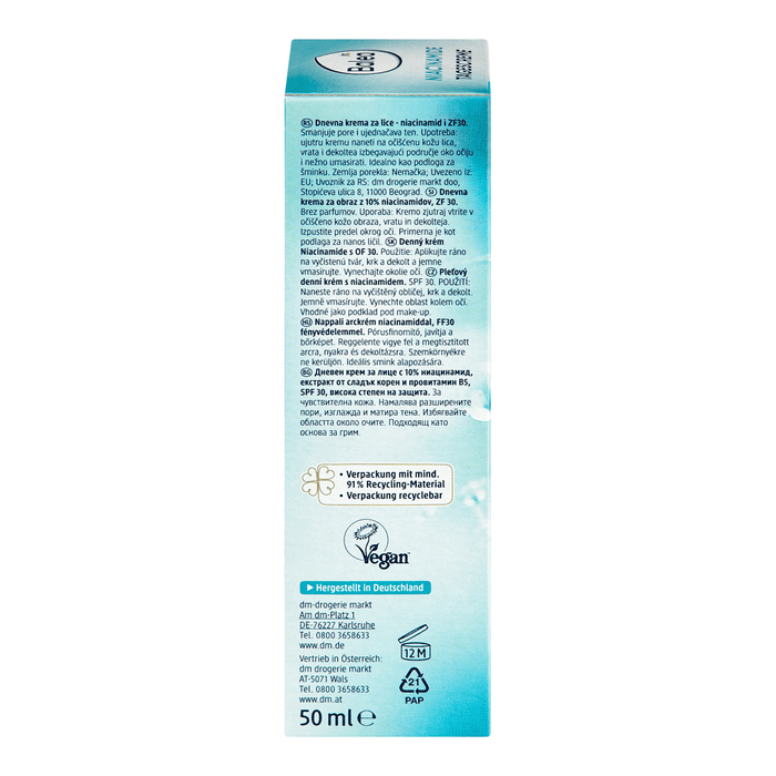 Balea Cremă pentru față cu niacinamide și SPF30, 50 ml WALTI