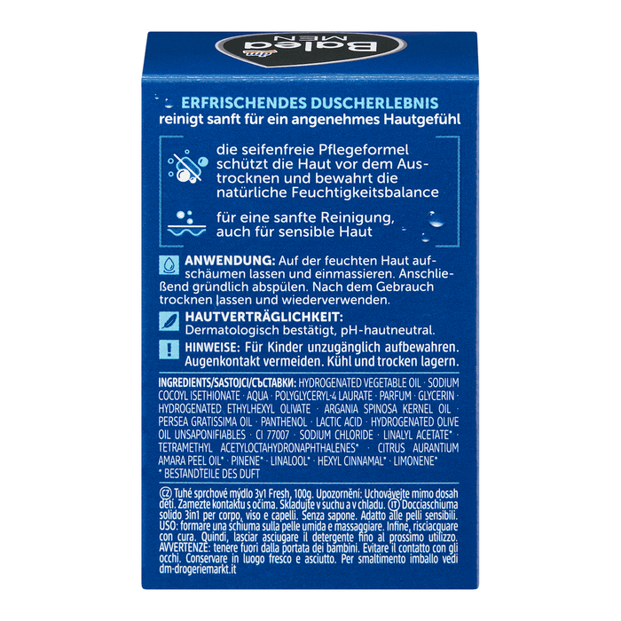 Balea MEN Gel de duș solid Fresh 3în1, 100 g WALTI