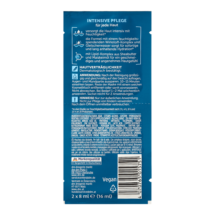 Balea MEN Mască de față HYDRO, cremă-gel hidratantă, 16 ml - WALTI WALTI