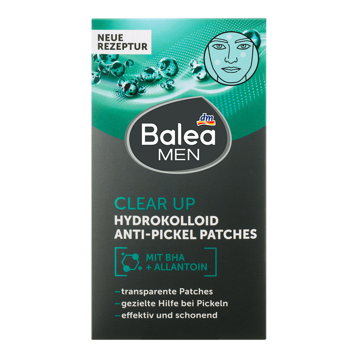 Balea MEN Plasturi anti-acnee cu hidrocoloid Clear Up, 36 buc WALTI
