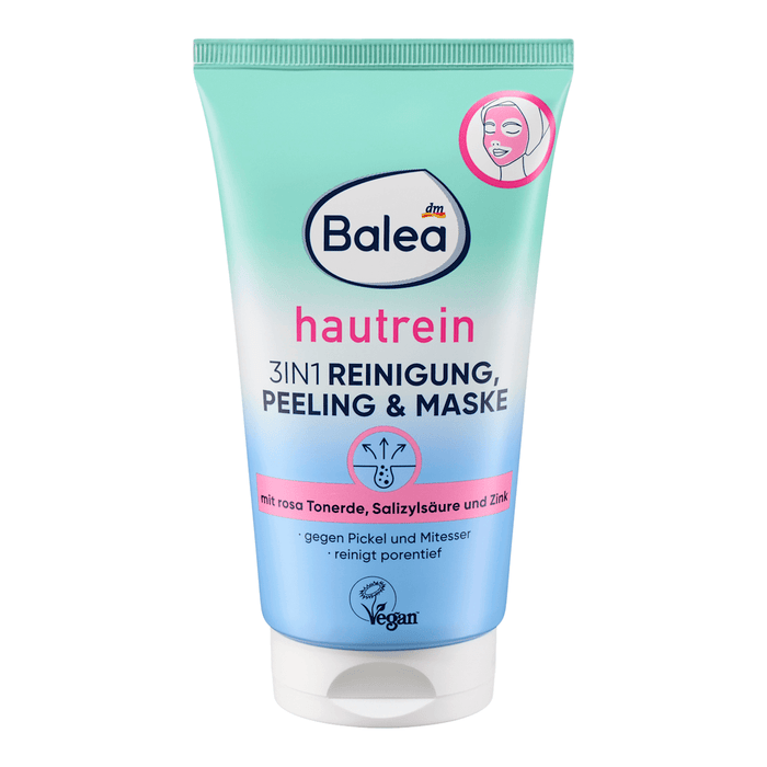 Balea Peeling pentru o piele curată 3 în 1: curățare, exfoliere, mască, 150 ml WALTI