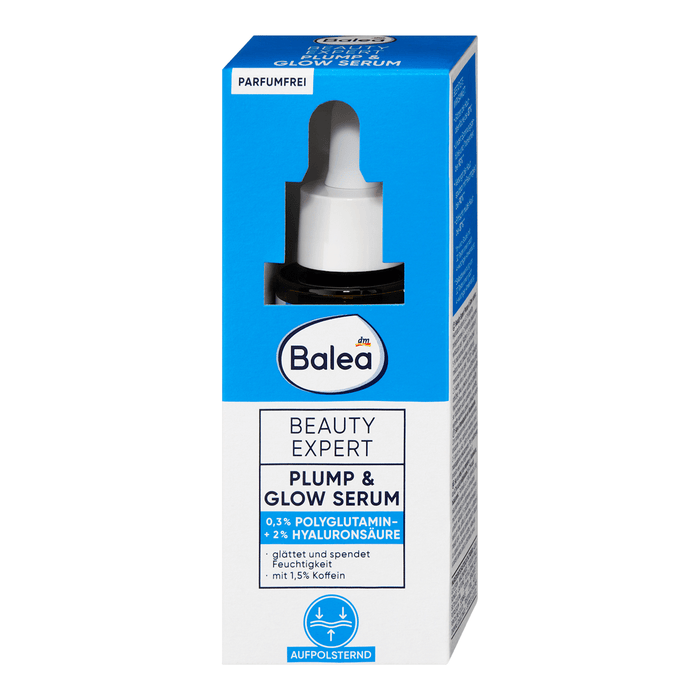 Balea Ser, Beauty Expert Plump & Glow, cu 0,3% acid poliglutamic și 2% acid hialuronic, 30 ml WALTI