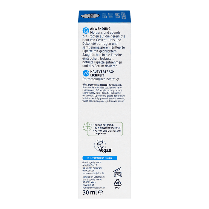 Balea Ser, Beauty Expert Plump & Glow, cu 0,3% acid poliglutamic și 2% acid hialuronic, 30 ml WALTI