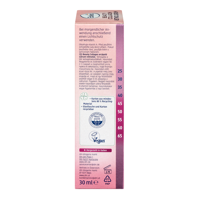 Balea Ser de față cu retinol și peptide, 30 ml WALTI