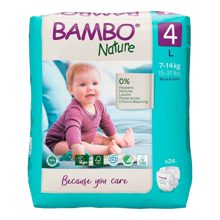 Bambo Nature Scutece numărul 4, 24 buc WALTI