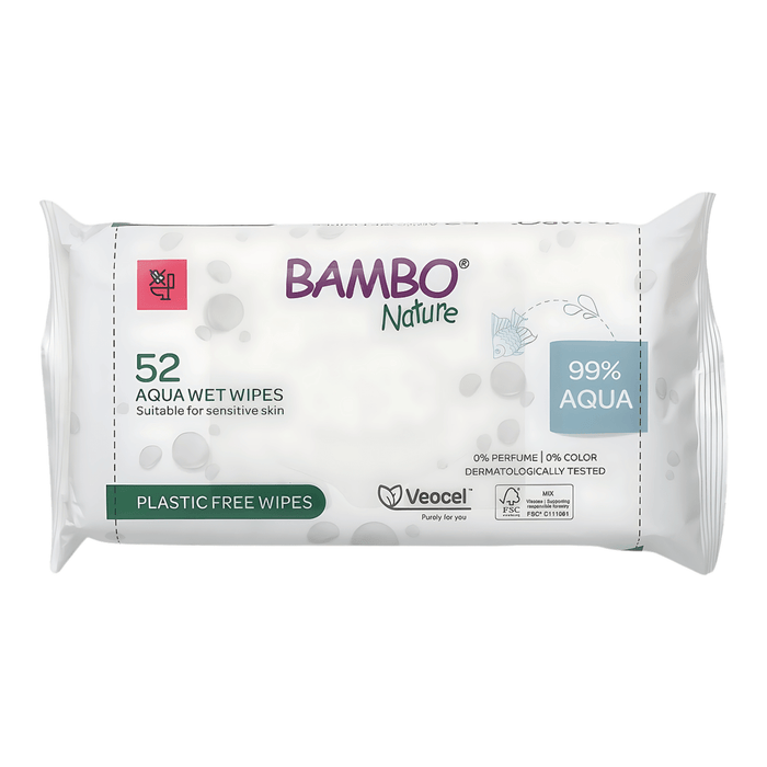 Bambo Nature Șervețele umede 99% apă, 52 buc WALTI