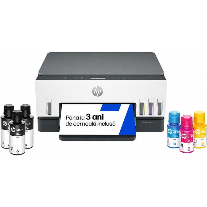 Multifunctional inkjet color HP Smart Tank 670 All-in-One CISS, A4, USB, Wi-Fi WALTI