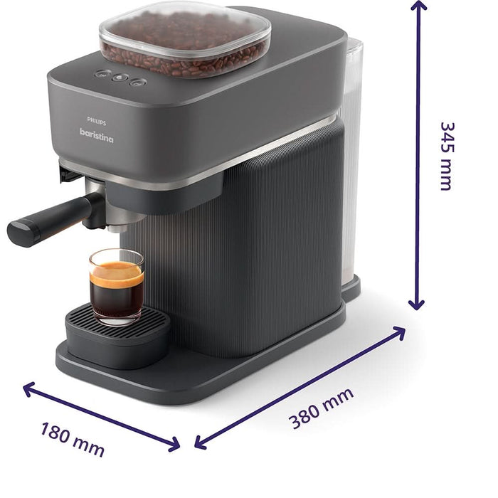 Espressor manual PHILIPS Baristina BAR300/60, 1.2l, 1550W, 16 bar, negru WALTI