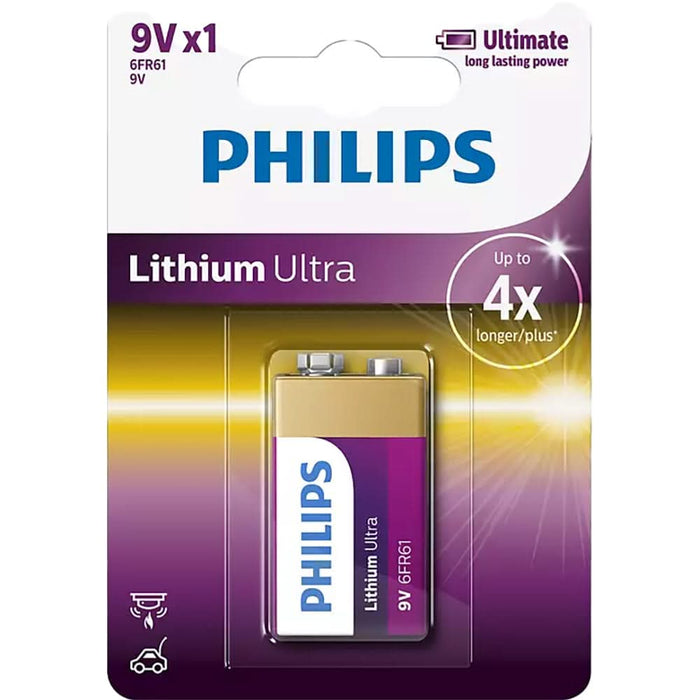 Baterie PHILIPS Lithium Ultra, 9V WALTI