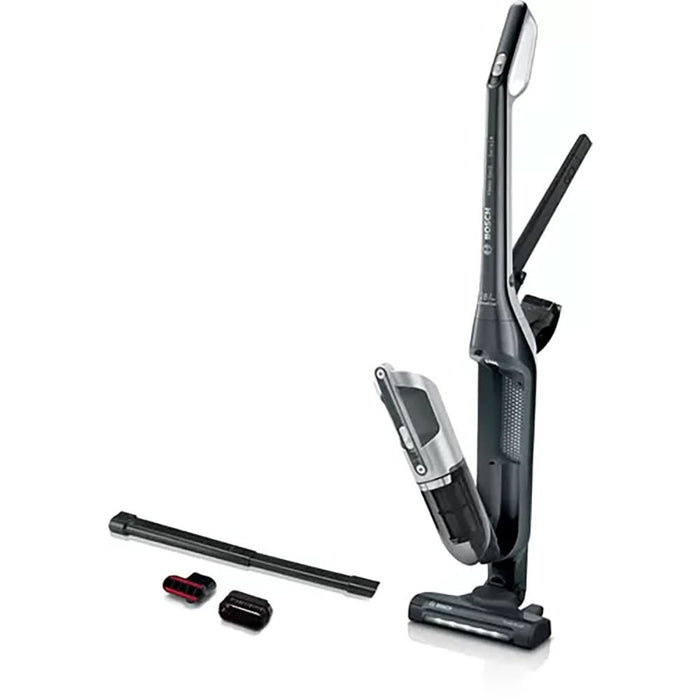 Aspirator vertical 2in1 BOSCH Flexxo Gen2 Seria 4 BCH3K2801, 0.4l, 25.2V, autonomie max 55 min, Sistem RobustAir, argintiu-negru WALTI