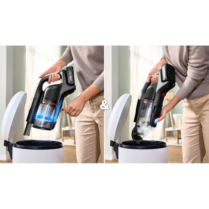 Aspirator vertical BOSCH Unlimited 9 BCS931WBA, 0.4l, 18V, autonomie max 60 min, alb-negru WALTI