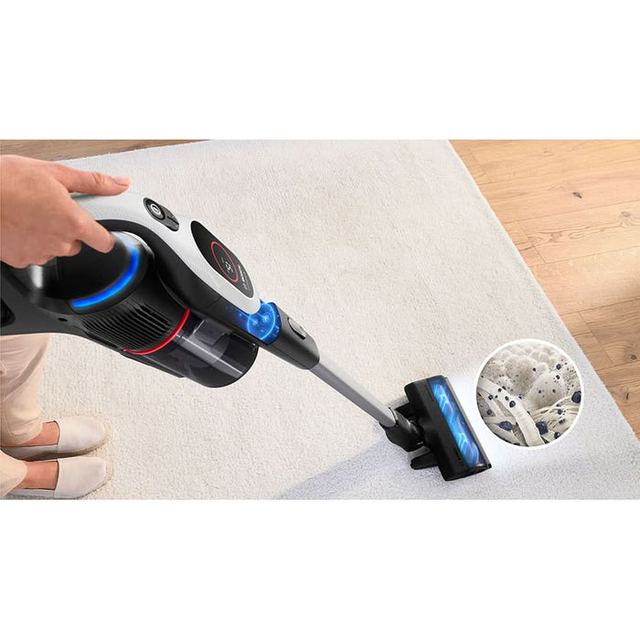 Aspirator vertical BOSCH Unlimited 9 BCS931WBA, 0.4l, 18V, autonomie max 60 min, alb-negru WALTI