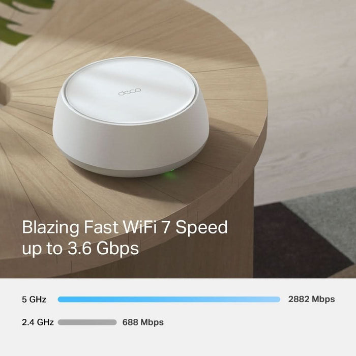 Sistem Wireless Mesh Gigabit TP-LINK Deco BE25 BE3600, Wi-Fi 7, Dual Band 688 + 2882 Mbps, 2 buc, alb - WALTI WALTI