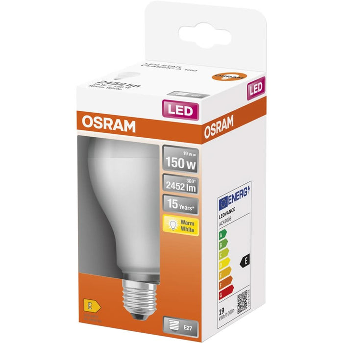 Bec LED OSRAM, E27, 19W, 2452lm, lumina calda WALTI