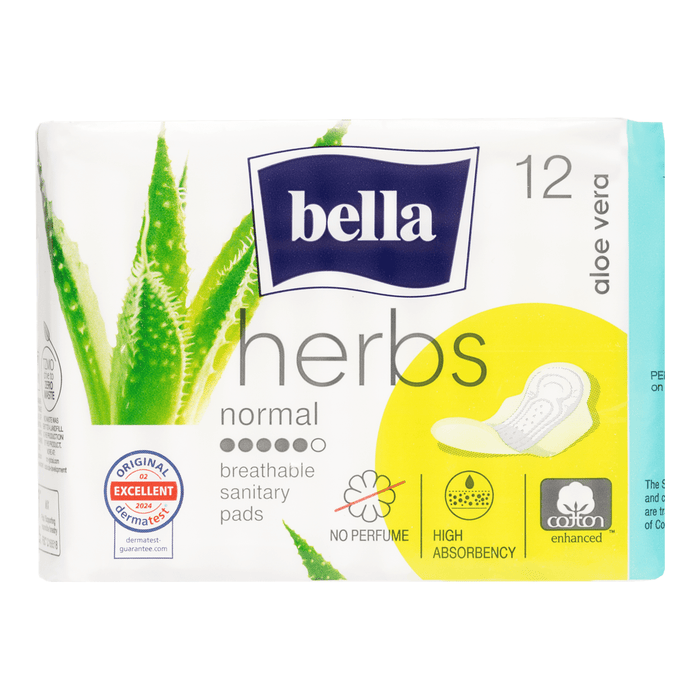 bella Absorbante normale igienice cu ierburi de aloe vera, 12 buc - WALTI WALTI