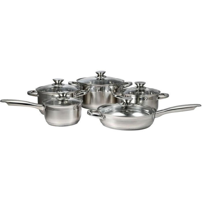 Set vase BERGNER Munich BG-32144-MM-RO, 10 piese, 16-24cm, 1.8-6.1l, inox - WALTI WALTI