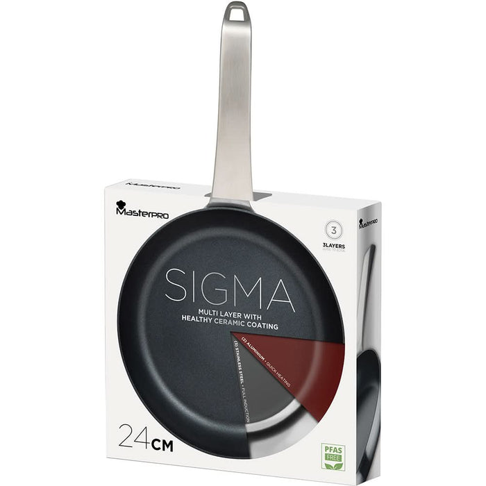 Tigaie MASTERPRO Sigma BGMP-1652-MM, 24cm, inox, argintiu WALTI