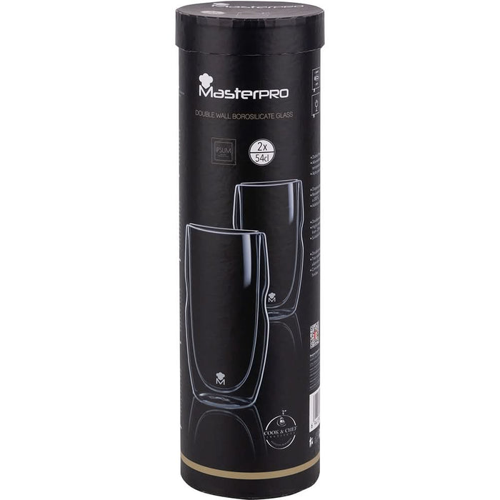 Set pahare BERGNER BGMP-20204, 2 piese, 540ml, sticla WALTI