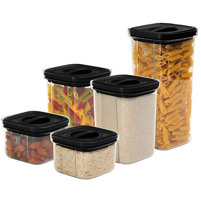 Set recipiente depozitare BERLINGER HAUS BH/8577, 5 piese, transparent WALTI