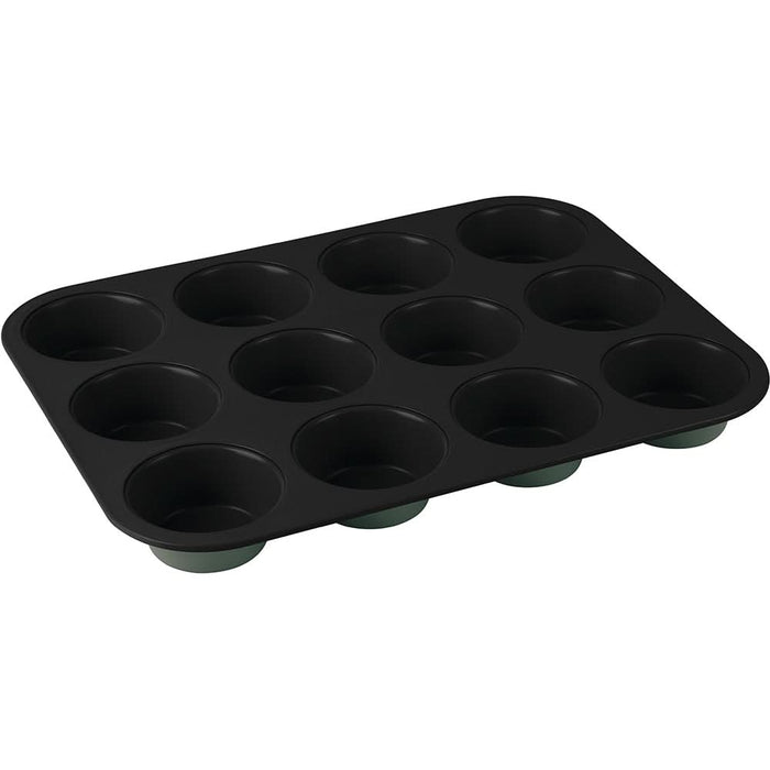 Tava briose BERLINGER HAUS BH 7946, 12 forme, 35 x 26.5 cm, otel, verde mat WALTI