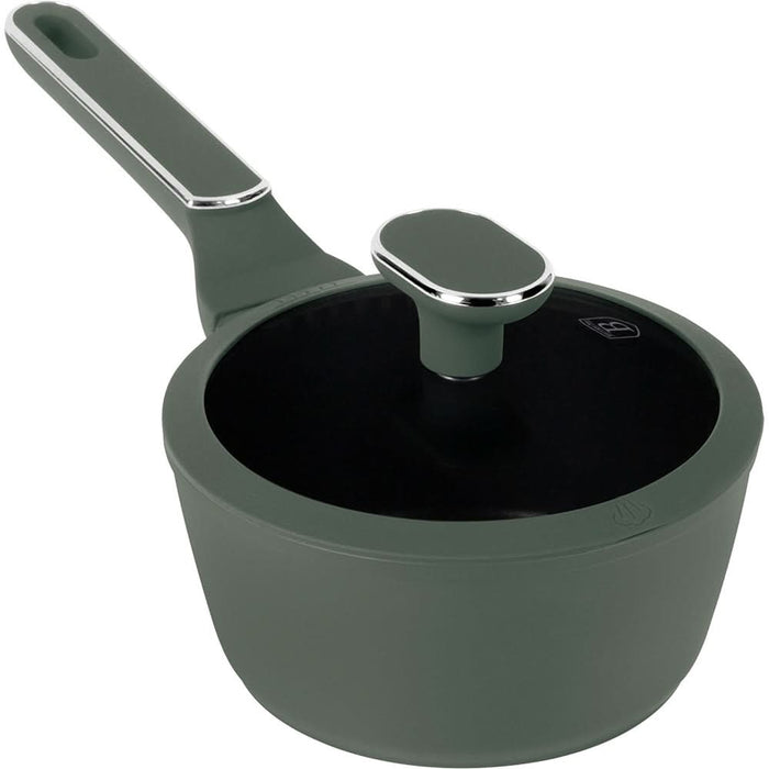Cratita cu capac BERLINGER HAUS BH 8155, 16 cm, aluminiu, verde mat WALTI