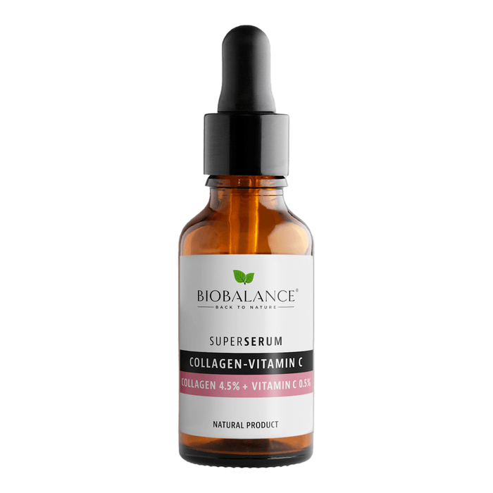 BIOBALANCE Ser pentru față cu vitamina C și colagen, 30 ml WALTI