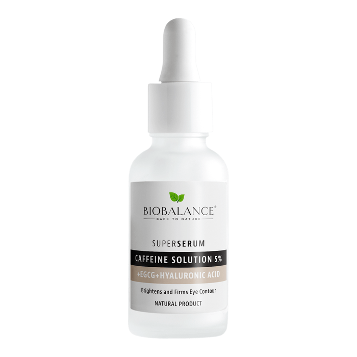 BIOBALANCE Super Serum Contur Ochi cu Cafeina 5% + EGCG + Acid Hialuronic, 30 ml WALTI
