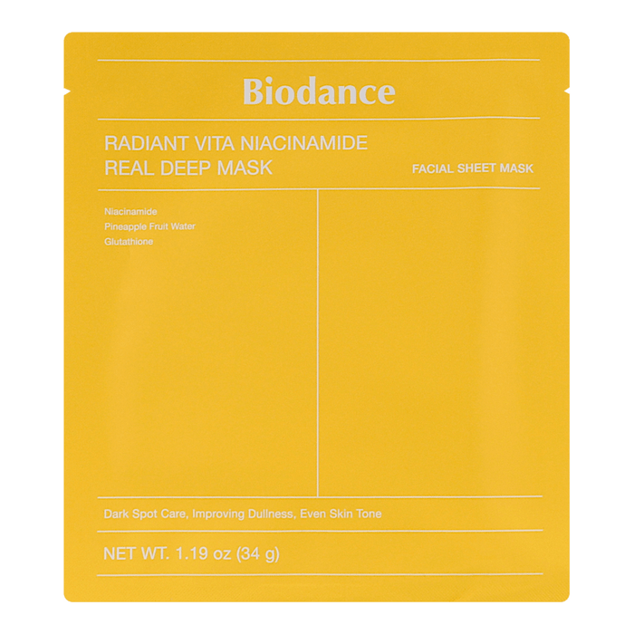 Biodance Mască cu niacinamide pentru luminozitate, 34 g WALTI