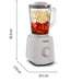 Blender TEFAL Blendforce Essential BL410BF0, 1l, 450W, 2 trepte viteza, gri - WALTI WALTI