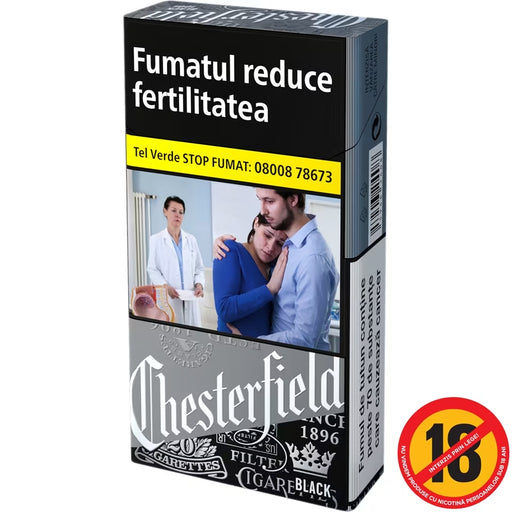 Cartus Chesterfield Black 100s - WALTI WALTI