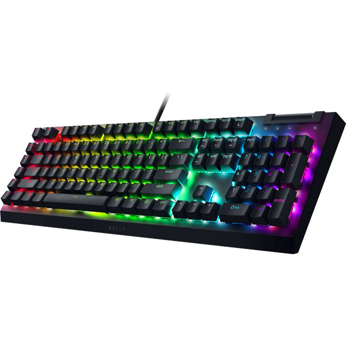 Tastatura Gaming mecanica RAZER BlackWidow V4 X, Green Clicky Switch, US, negru WALTI