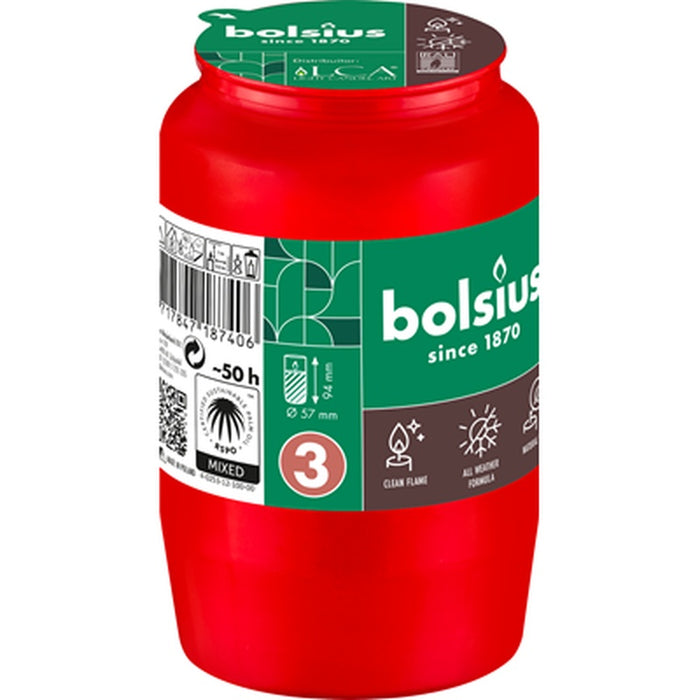 bolsius Rezerva Candela APX 50 H Rosu - WALTI WALTI